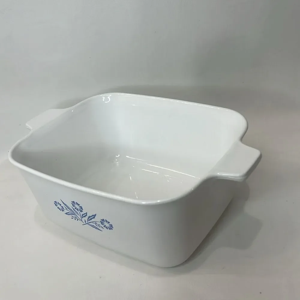 Corning Ware‎ Blue Cornflower 1 1/2 Quart Casserole Dish P 4 B White Blue Floral